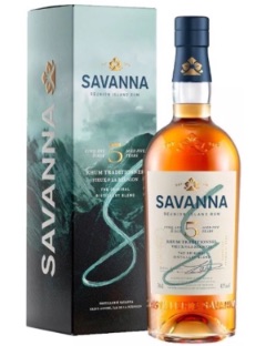 Savanna 5 years Reunion Rhum 43% 70 cl