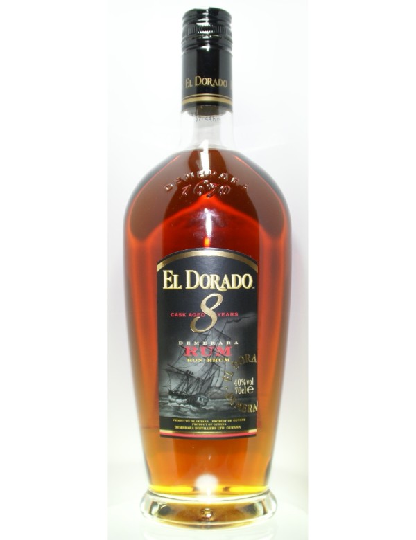 El dorado Rum 8 years 70cl  40%