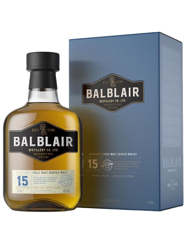 Balblair 15 Years single malt 46% 70cl
